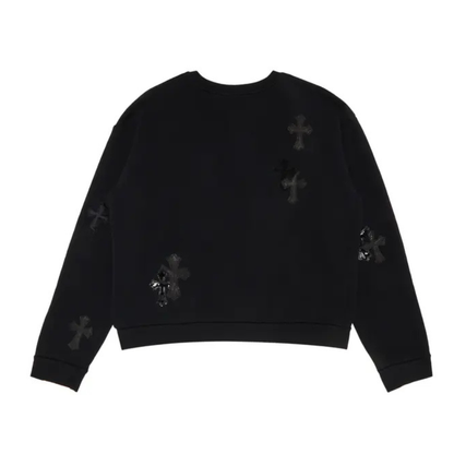 Chrome Hearts Multicross Patch Crewneck (BLACK)