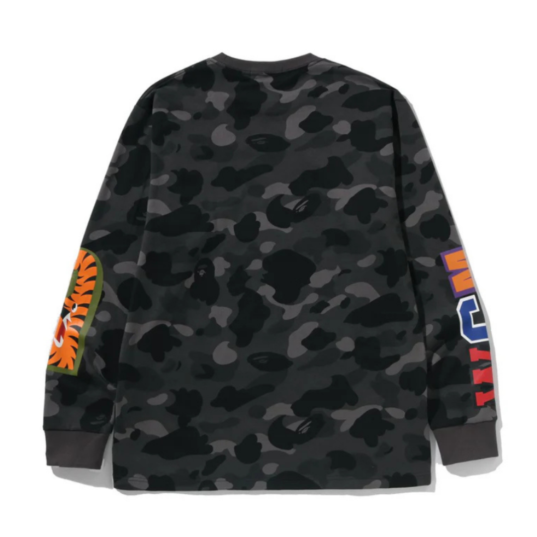 BAPE Color Camo Shark L/S Tee (BLACK)