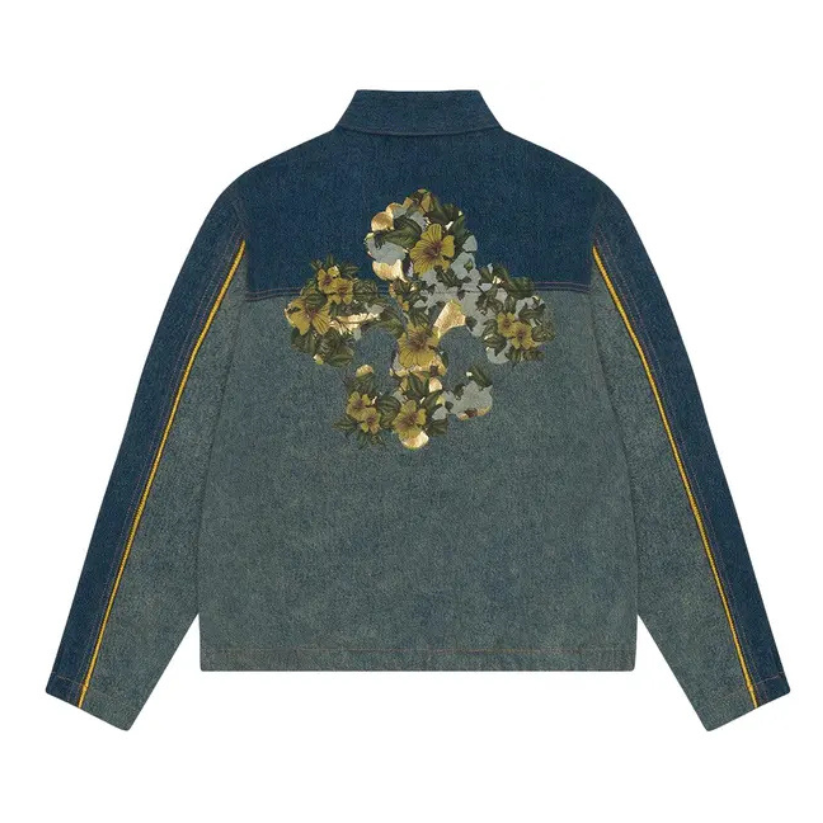 Denim Tears X Levis Cotton Fleur De-Lis Denim Track Jacket (JEANS)