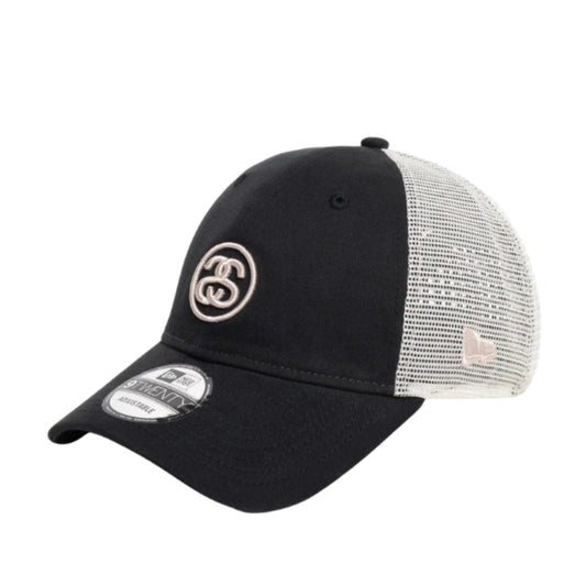 Stussy X New Era 9twenty SS Link 卡车帽 (暗夜黑)