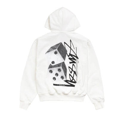 Stussy Zip Hoodie Tall Dice (OFF WHITE)