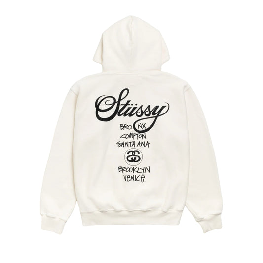 Stussy Hoodie World Tour 2024 Pigment Dyed (NATURAL)