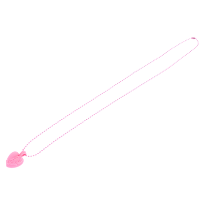 Chrome Hearts Silicone Rubber Heart Necklace (PINK)