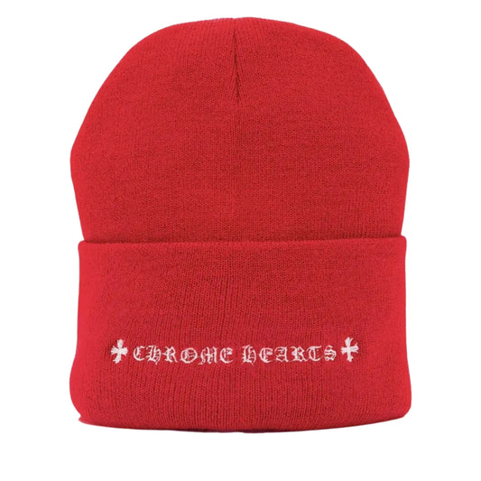 Chrome Hearts Red Watch Cap Beanie (RED)