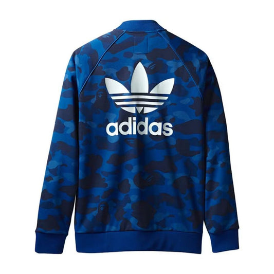 BAPE X adidas adicolor 运动夹克 (蓝色)