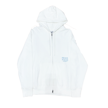 Peace Piece (Frgmt) Zip Hoodie White