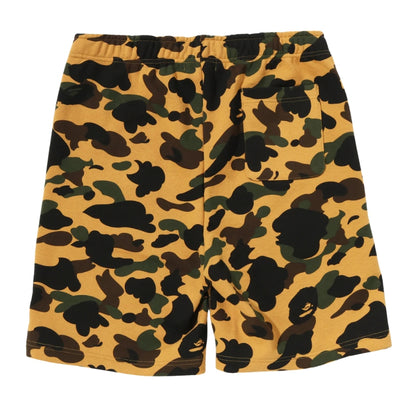 BAPE 1st Camo Shark Sweat Shorts (YELLOW)