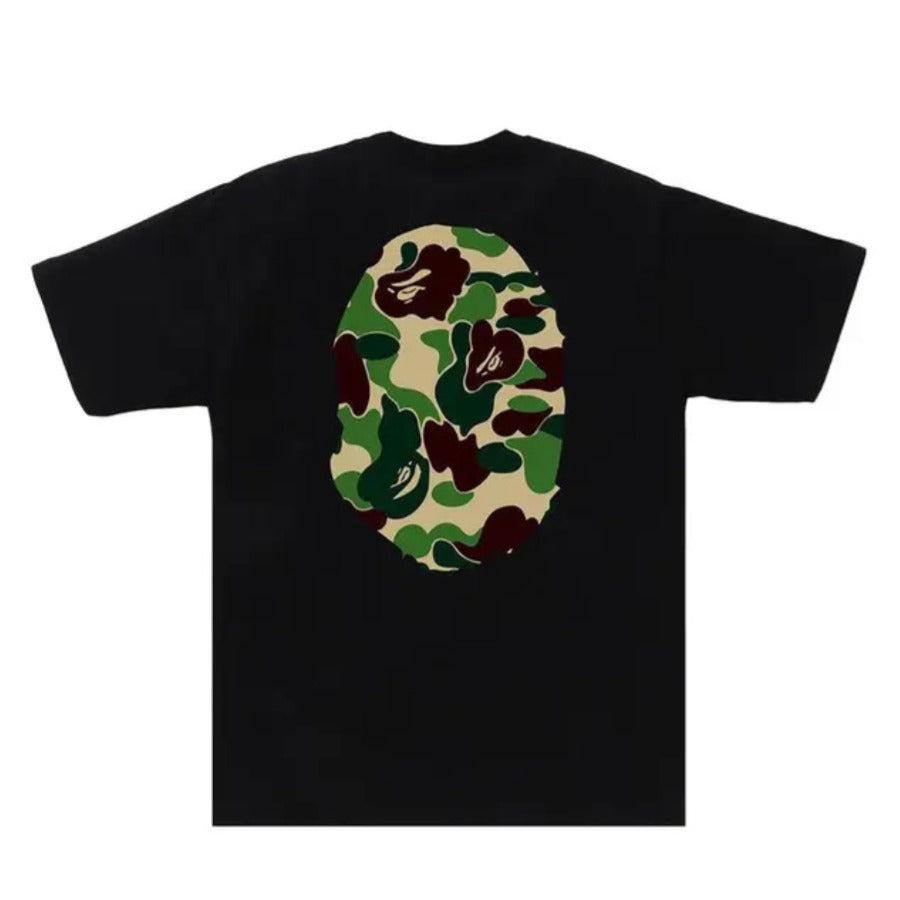 BAPE ABC Camo Big Ape Head Tee (BLACK/GREEN)