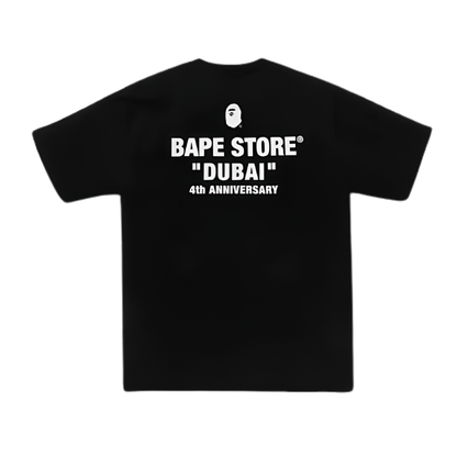 BAPE 4th Anniversary Dubai Exclusive Shark Tee (BLACK)