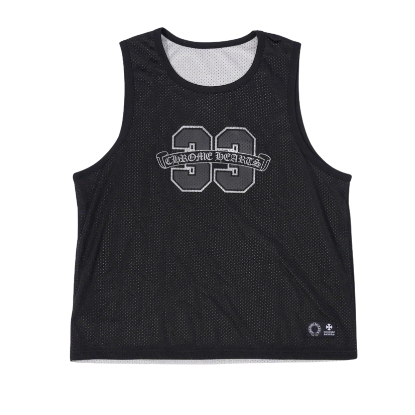 Chrome Hearts Reversible Mesh Warm Up Basketball Jersey (BLACK)