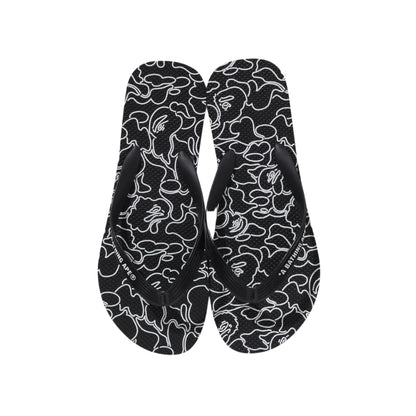 BAPE ABC Neon Camo Beach Sandal 2024 (BLACK)