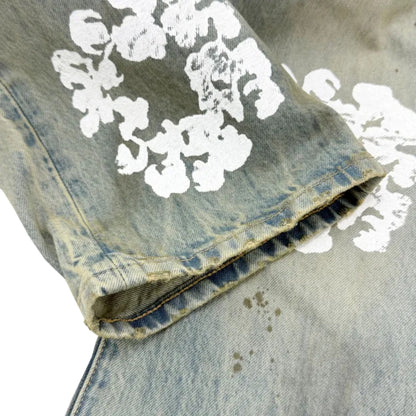 Denim Tears Straight Cotton Wreath Denim Pant (DIRTY WASH)