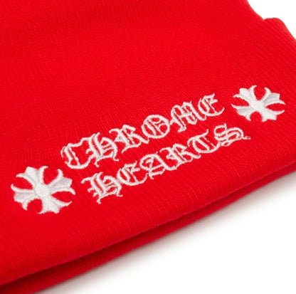 Chrome Hearts Logo Beanie (RED)