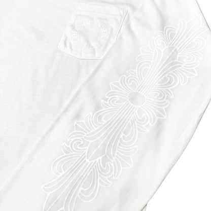 Chrome Hearts Pocket Crew L/S T-Shirt (WHITE/WHITE)