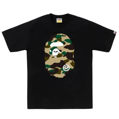 BAPE 1st Camo Big Ape Head Tee (BLACK/YELLOW)