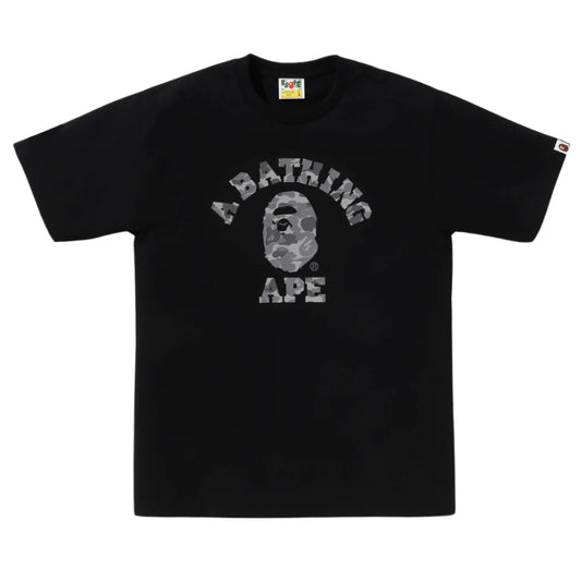 BAPE ABC Camo Reflective on College Tee (BLACK)