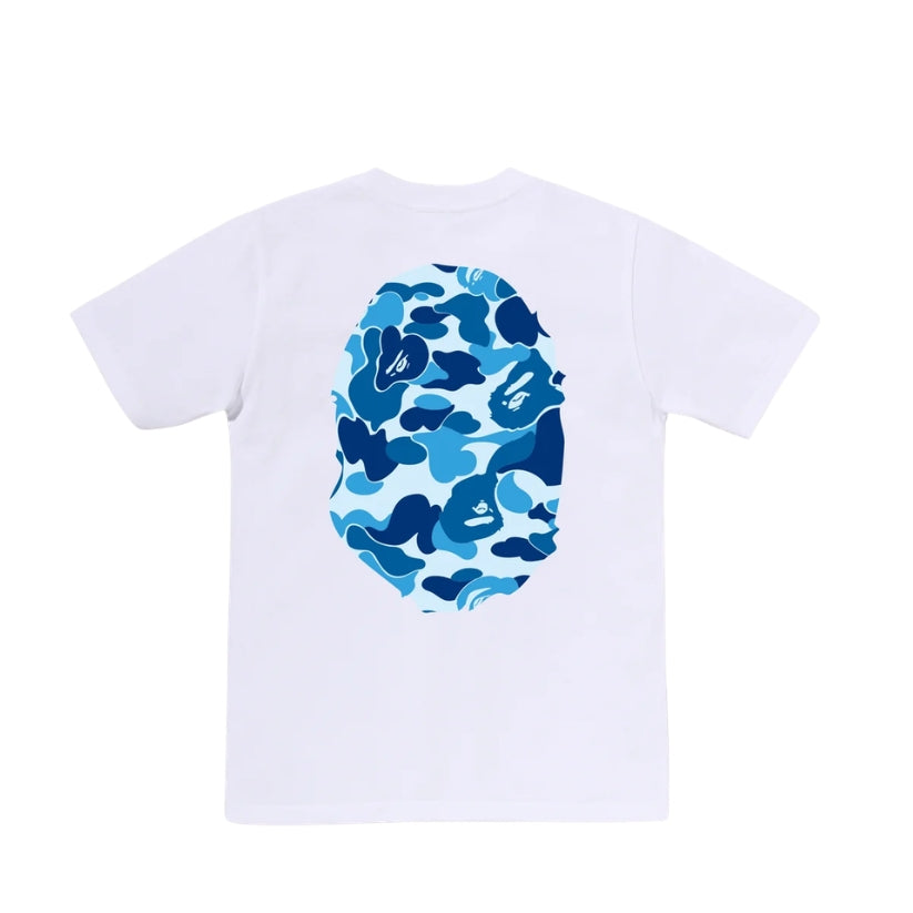 BAPE ABC Camo Big Ape Head Tee (WHITE/BLUE) LADIES
