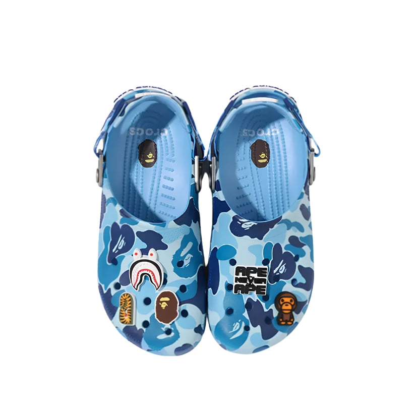 Crocs Classic Clog X BAPE ABC Camo (BLUE)