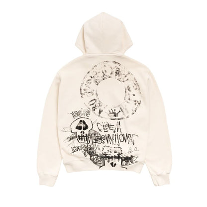 Stussy Zip Hoodie Skulls Pigment Dyed (BONE)