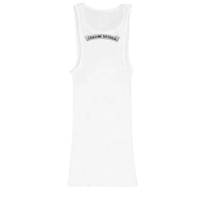 Chrome Hearts Neck Logo Tank Top (WHITE)