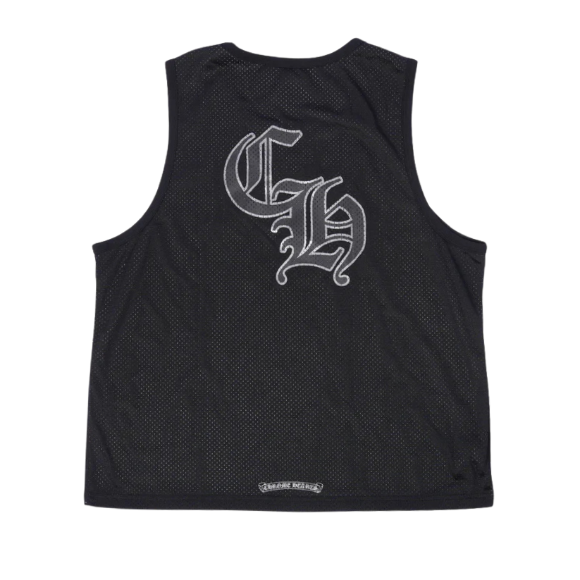 Chrome Hearts Reversible Mesh Warm Up Basketball Jersey (BLACK)