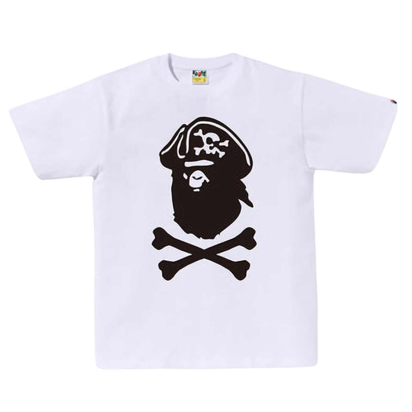 BAPE Ape Crossbone College Tee (WHITE)
