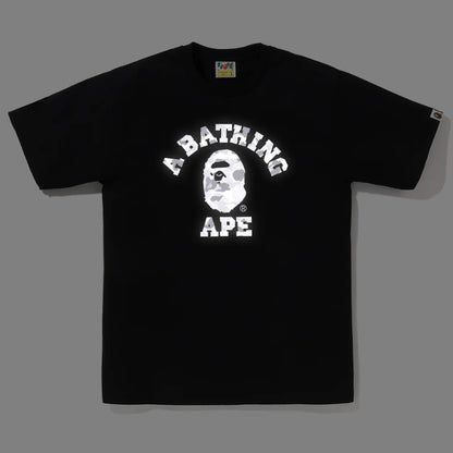 BAPE ABC Camo Reflective on College Tee (BLACK)