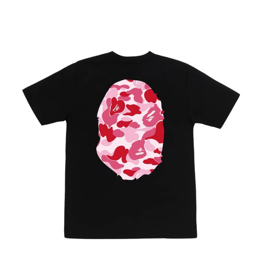 BAPE ABC Camo Big Ape Head Tee (BLACK/PINK) LADIES