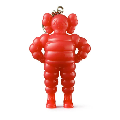 KAWS Tokyo First Chum Keychain Set (2021) Clear/White/Black/Yellow/Pink