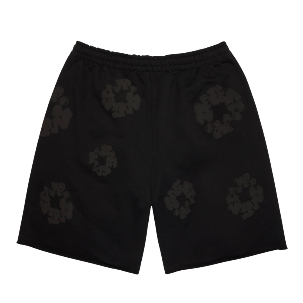 Denim Tears Mono Cotton Wreath Sweatshorts (BLACK)