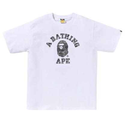 BAPE ABC Camo Reflective on College Tee (WHITE)