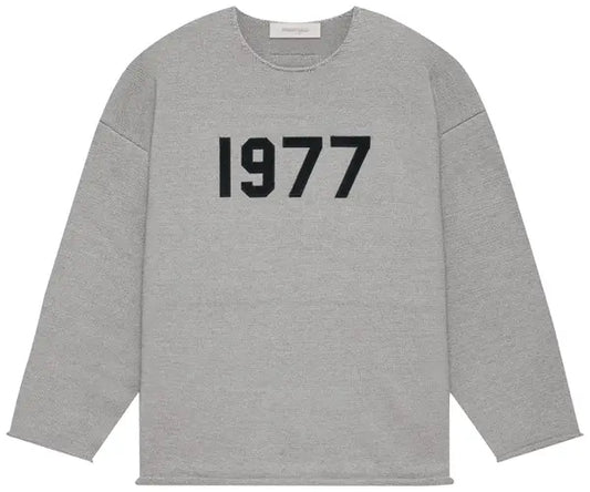 FOG – ESSENTIALS Raw Edge Sweater (DARK OATMEAL)