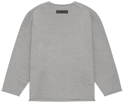 FOG – ESSENTIALS Raw Edge Sweater (DARK OATMEAL)