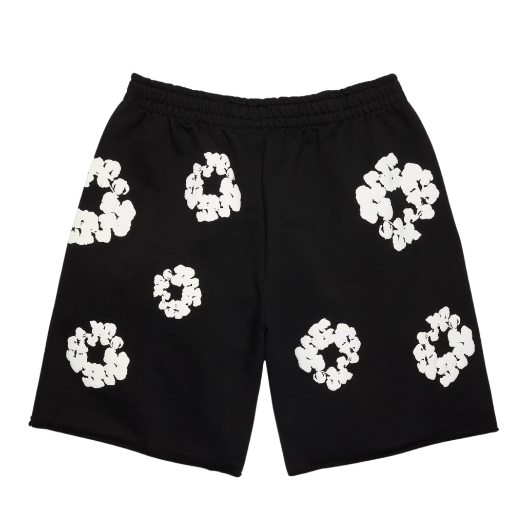 Denim Tears Cotton Wreath Sweatshorts (BLACK)