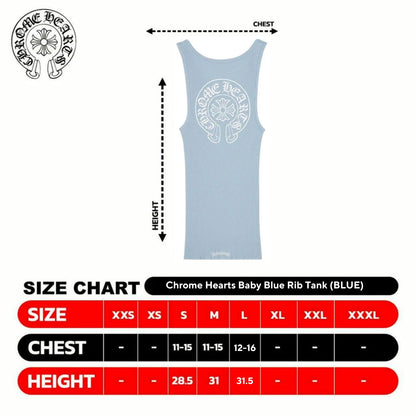 Chrome Hearts Baby Blue Rib Tank (BLUE)