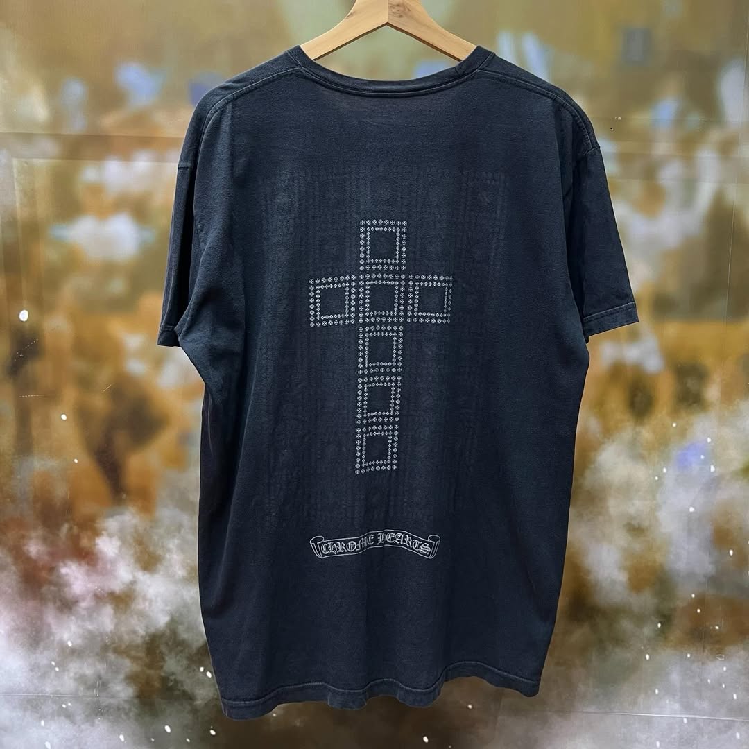 Chrome Hearts Matrix Crosses Pocket T-Shirt (BLACK)