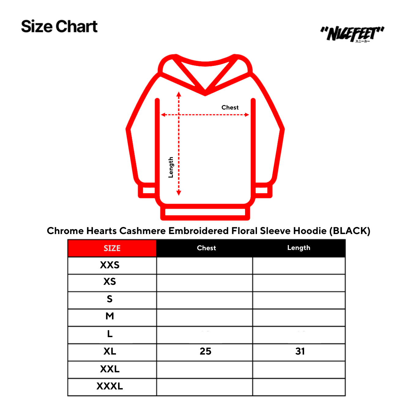 Chrome Hearts Cashmere Embroidered Floral Sleeve Hoodie (BLACK)