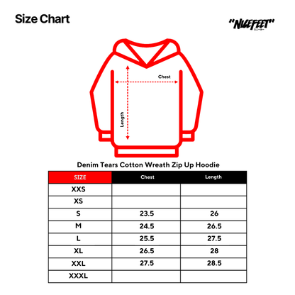 Denim Tears Cotton Wreath Zip Up Hoodie (PINK)
