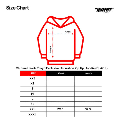 Chrome Hearts Tokyo Exclusive Horseshoe Zip Up Hoodie (BLACK)