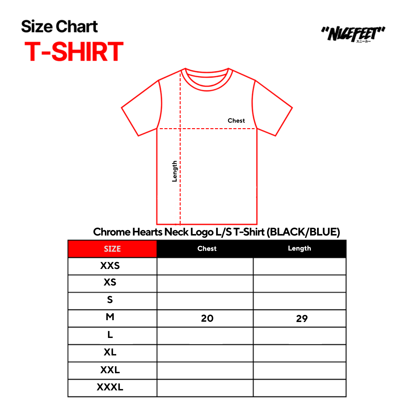 Chrome Hearts Neck Logo L/S T-Shirt (BLACK/BLUE)