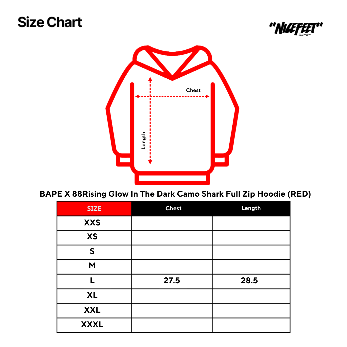 BAPE X 88Rising Glow In The Dark Camo Shark  Full Zip Hoodie (RED)