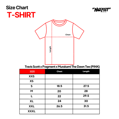 Travis Scott x Fragment x Murakami The Dawn Tee (PINK)