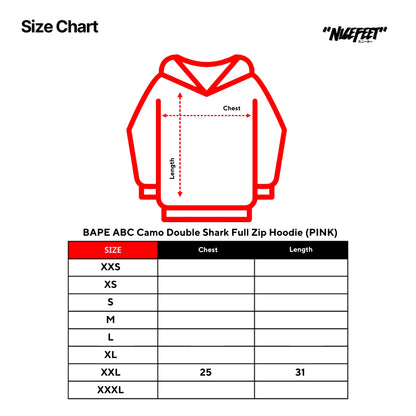 BAPE ABC Camo Double Shark Full Zip Hoodie (PINK)