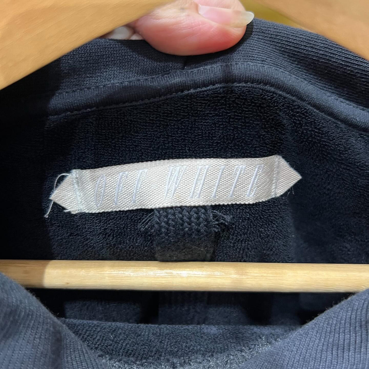 OFF-WHITE X Fragment Off Black Hoodie (BLACK)