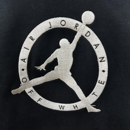 Nike Air Jordan x Off White Pullover Fleece Hoodie (BLACK))