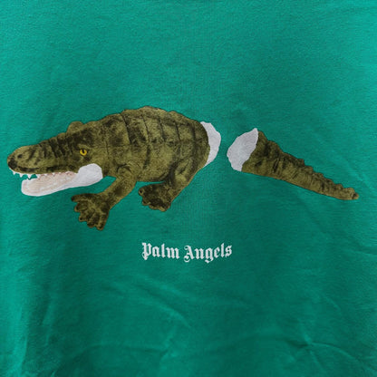 Palm Angels Crocodile Print T-shirt (Forest Green)