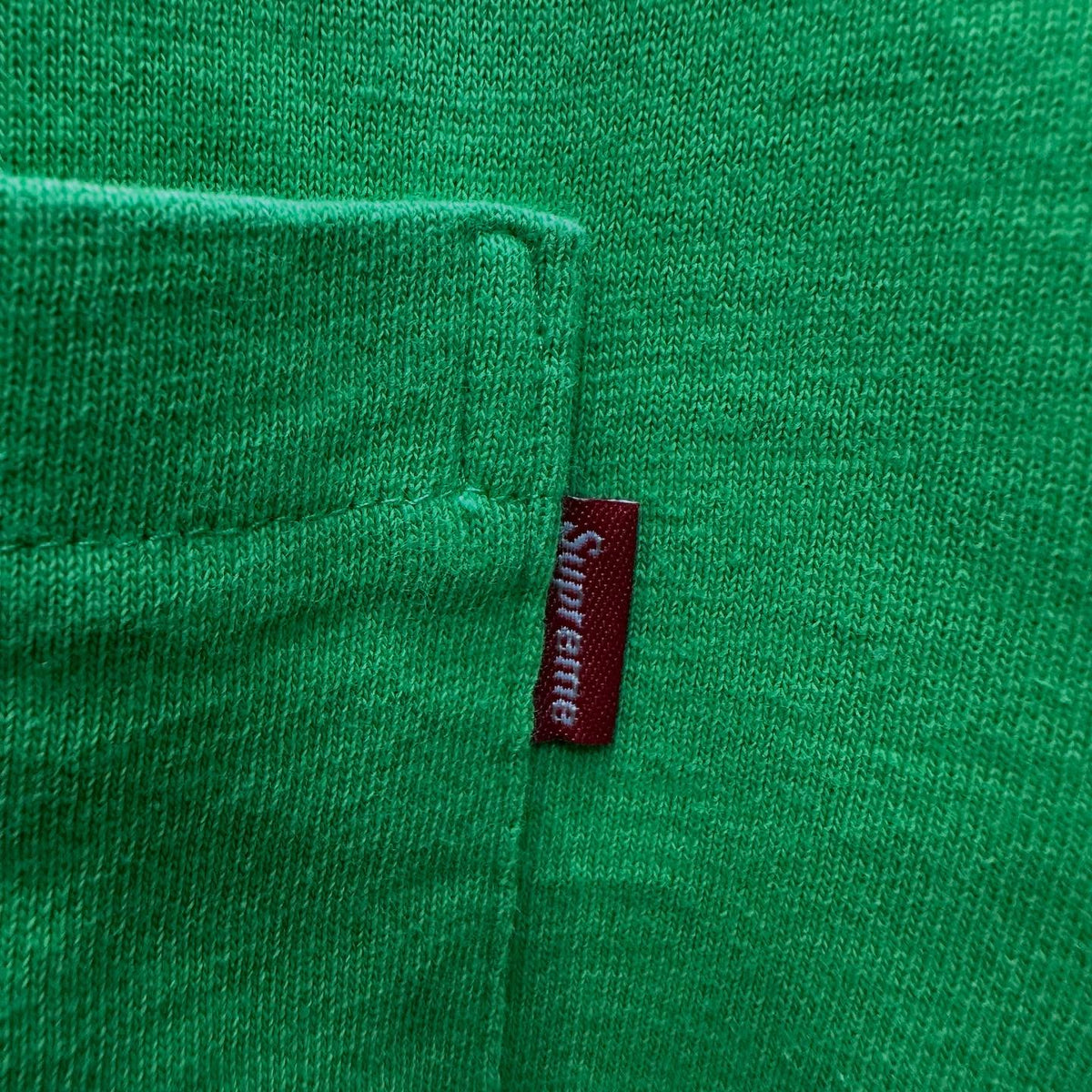 Supreme FW/18 L/S Pocket Tee (LIME GREEN)
