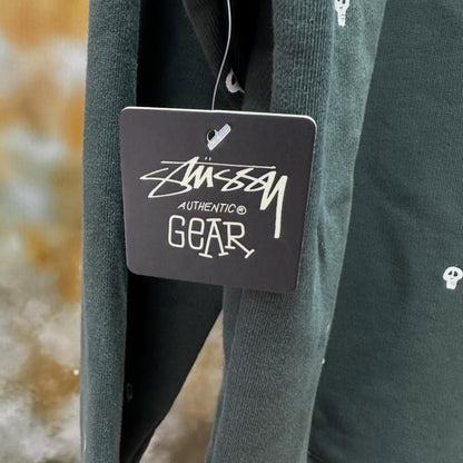 Stussy Zip Hoodie Skull (BLACK)