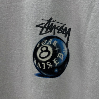 Stussy X Born & Raised 8-Ball Tee (WHITE)