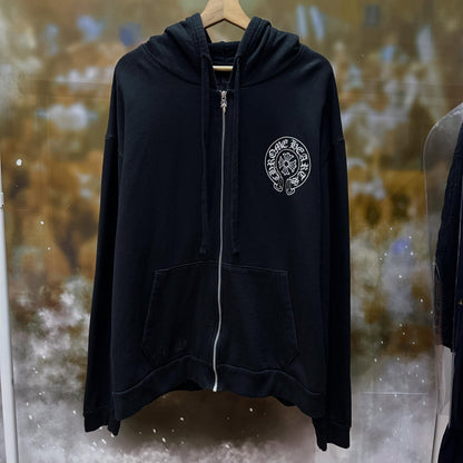 Chrome HeartsLos Angeles Exclusive Hosreshoe Zip Up Hoodie (BLACK)